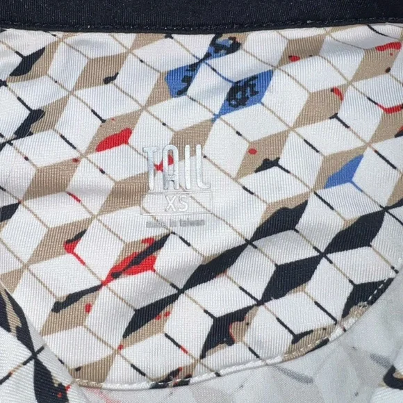 Tail Women’s Athletic Zip Up‎ Short Sleeve Polo Golf Tennis XS Print - Picture 3 of 8